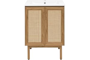 Swiss Madison Classe 24" Bathroom Vanity in Oak Bath Sink Cabinet Sink Included