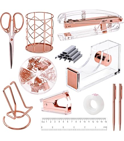 Amazon.com: Rose Gold Desk Accessories