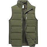 Chrisuno Women's Puffer Vest Casual Stand Collar Quilted Waistcoat Outdoor Padded Ski Vest