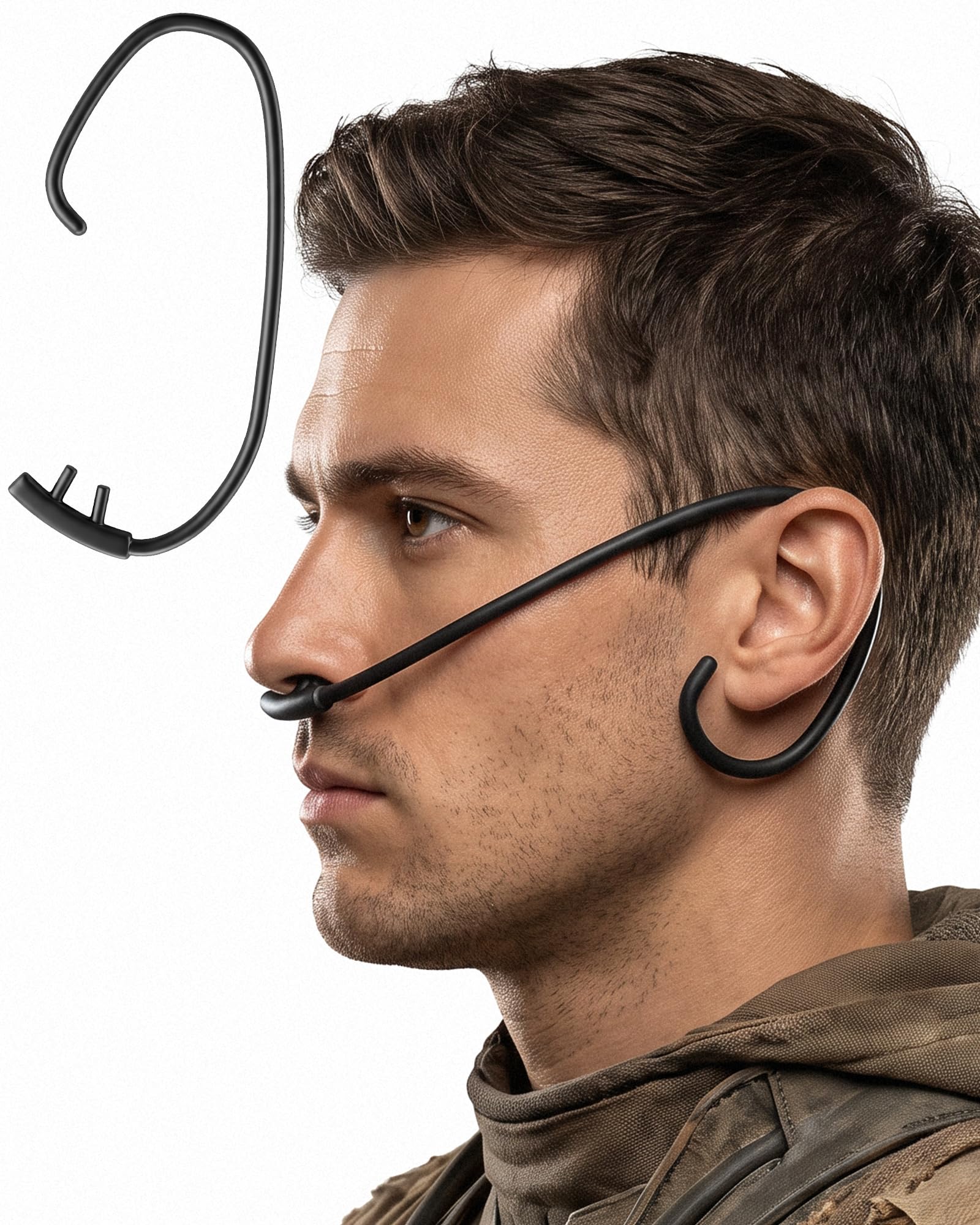 Nose Piece Costume for Halloween Desert Warrior Dress Up Black | Nose Piece Costume Great for Women Men Desert Warrior, Medie