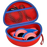 Headphone Case for Riwbox CT-7 Pink/for Jack CT-7S Cat Green 3.5mm/ for iClever IC-HS01/for Picun/for FosPower Bluetooth Wireless Over-Ear Headphones Headset Box Only,Red