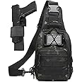 ATBP Small Tactical Sling Bag for Men with Holster Military EDC Shoulder Bag CCW Crossbody Bag 7 Liters