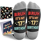 HAPPYPOP 17th Birthday Gifts for Teens - Socks for