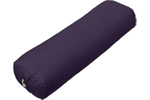Hugger Mugger Junior Yoga Bolster - Narrower Profile, Very Firm, Great for Smaller Yogis, Heart-Opening poses or Under the Knees, Handmade in USA