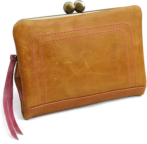 Amazon パッカパッカ Pacca Pacca 日本製 馬革 レディース がま口 二つ折り財布 袋縫いタイプ キャメル Paccapacca パッカパッカ 財布