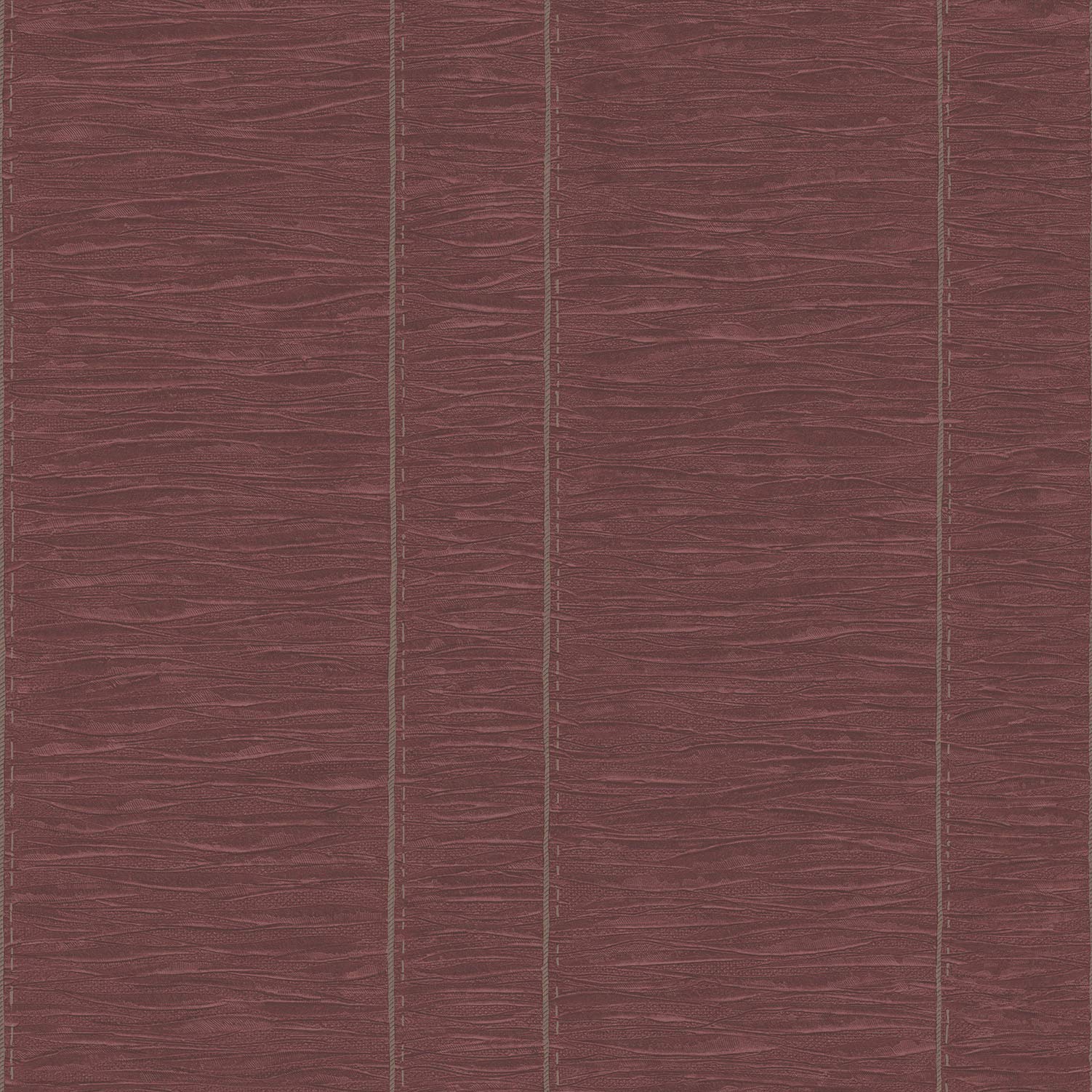 Galerie G67644 Palazzo Textured and Striped Design Wallpaper, Burgundy, 10m x 53cm