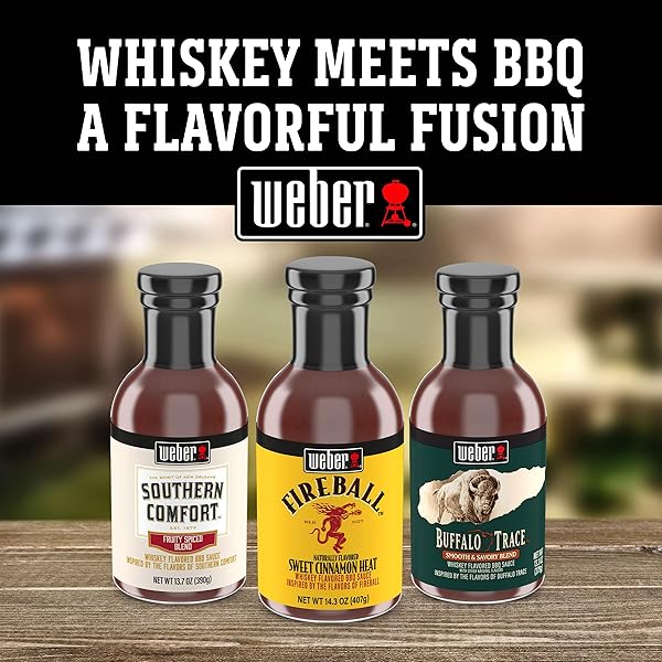 WEBER SOUTHERN COMFORT WHISKEY FLAVORED BBQ SAUCE, 13.7 OZ