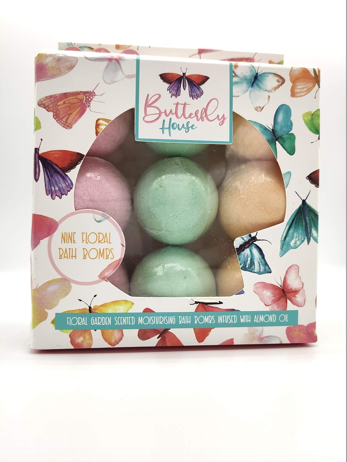 Set of 9 Small Bath Bombs - Floral Scented - Infused with Almond Oil. 100% Vegan and Cruelty Free. Mothers Day Gift - Image 5