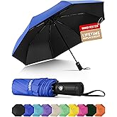 Seniny Windproof Travel Umbrella, Automatic Umbrellas for Rain, Portable &amp; Compact Umbrellas for Backpack, Strong UV for Protection, Folding Small Sun Umbrella for Car, Walking