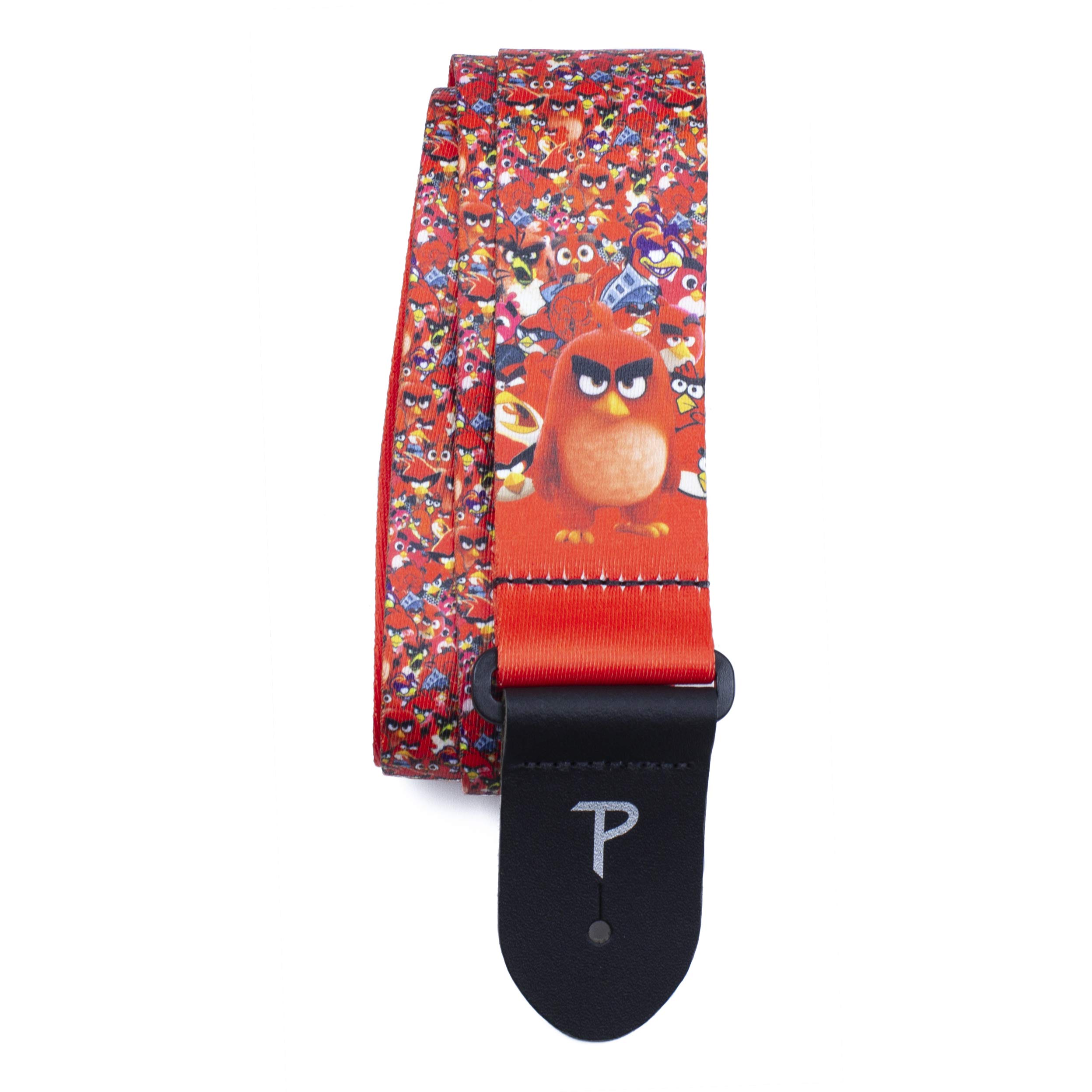 Perri's Leathers | Angry Birds Guitar Strap (Official Licensing) 2” Polyester Webbing, Adjustable Length 39" - 58" Long, LPCP-8183