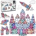 Magnetic Tiles Toddler Building Blocks, Magnet Montessori Kids Toys for 3+ Year Old Boys and Girls, Preschool Learning Sensory STEM Education Toy Games, Birthday Gifts Kids Toddlers (Mosaic)
