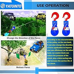 YATOINTO 2 ton Snatch Block with Hook