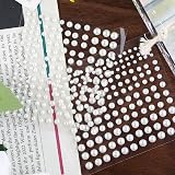 HXMJIED 660pcs Self Adhesive Flat Back Beads 3/4/5/6mm Facial Jewelry view 5