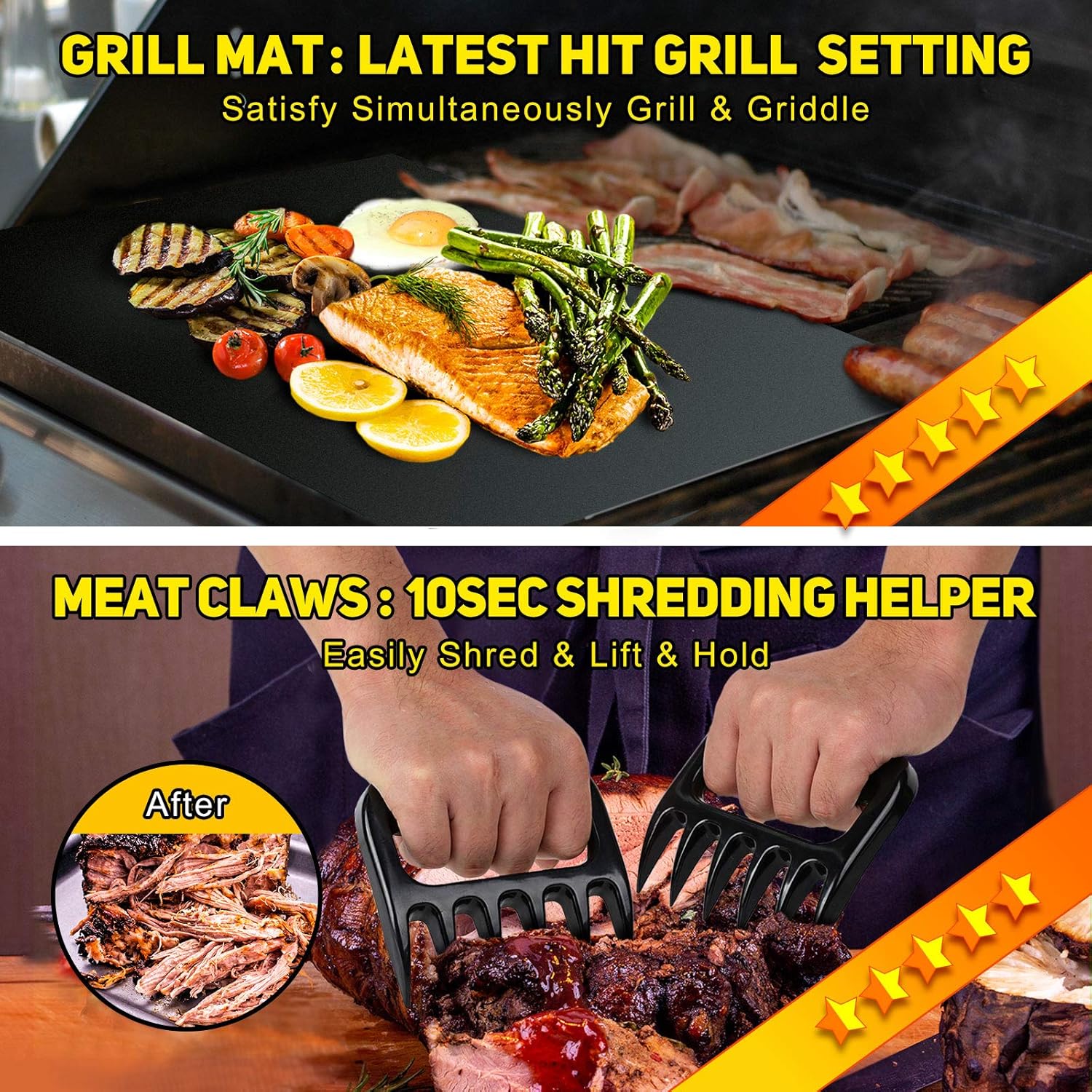 OlarHike BBQ Grill Accessories Set for Men Women, 29PCS Grilling Utensils Tools Set, Stainless Steel BBQ Gift Set with Spatula, Tongs, Grill Mat, Skewers, Grill Brush for Barbecue, Camping, Kitchen : Garden & Outdoor