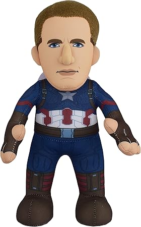 Amazon Bleacher Creatures マーベル キャプテンアメリカ 10インチ ぬいぐるみフィギュア 遊びとディスプレイ用のスーパーヒーロー ぬいぐるみ おもちゃ