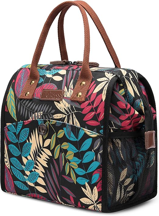 Utotebag Sac Isotherme Repas Sac A Dejeuner Sac A Lunch Lunch Bag Portable 10l Rayures Noires Et Blanches Rangement Pour La Cuisine Cuisine Maison