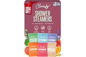 Cleverfy Shower Steamers Aromatherapy - Valentines Day Gifts for Her, Him, Women, Daughter, Mom, Girlfriend, Wife, Teen Girls and Boys - Valentines Gifts for Her, Him, Women and Men - 6 Tablets