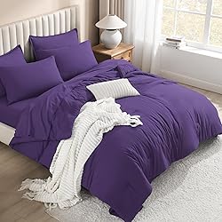 Litanika Comforter King Size Set Purple - 7 Pieces