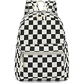 Dezcrab Corduroy Mini Backpack Purse Fashion Small Backpack Casual Daypack for Women Girls School Travel (Checkered Black)