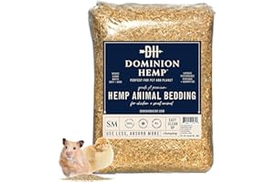 OLD DOMINION HEMP Dominion Hemp Premium Hemp Bedding for Chicken Coops 2 Cubic Feet (57L) - Low Dust - Nesting Boxes for Chickens, Rabbits, Guinea Pigs, Hamsters, Reptiles, and Brooders - 6.6 lb. Bag - 1 Pack