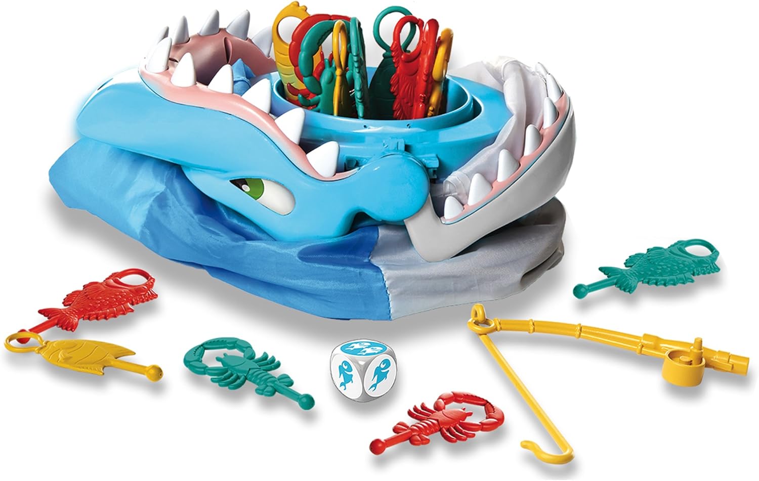 Amazon Com Goliath Gl Shark Bite Children S Family Fun Fishy Board Game Toys Games