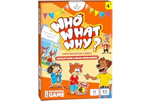 CLEVER FOX PLAY Who What Why Conversation Cards for Kids – Learning Materials for Social Skills, Emotional Intelligence & Critical Thinking – Speech Therapy Resources, Articulation & Sequencing Card Game, Ages 4+