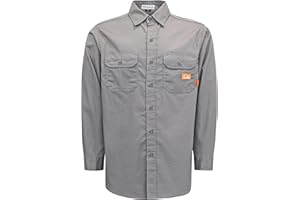 Titicaca FR Shirts Flame Resistant Men's Cotton 6.5oz Lightweight Uniform Welding Shirt