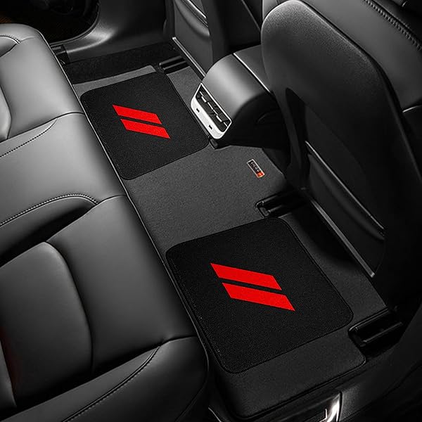 4PCS CAR FLOOR MATS FOR DODGE CHARGER DURANGO CHALLENGER JOURNEY NON-SLIP ALL WEATHER FLOOR MAT WATERPROOF SKIN-FRIENDLY FRONT & REAR PROTECTOR LINERS PAD FOR ALL DODGE MODELS ACCESSORIES(RED TRIM)