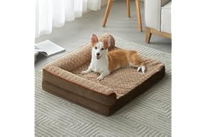 BFPETHOME Orthopedic Dog Beds for Large Dogs-Waterproof Sofa Dog Bed with Removable Washable Cover, Large Dog Bed with Waterproof Lining and Nonskid Bottom,Pet Bed for Large Dogs