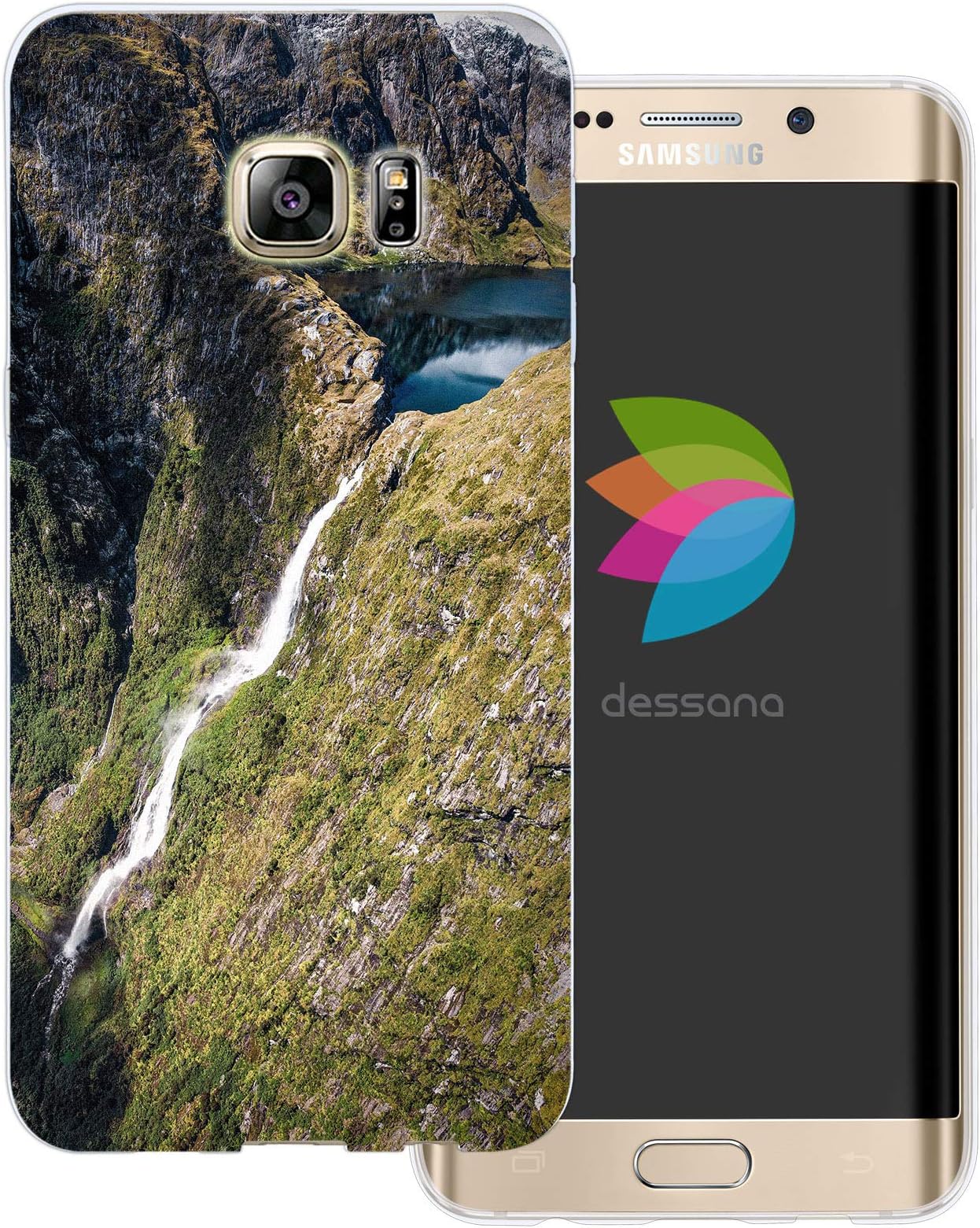 dessana New Zealand Round Trip Transparent Protective Case Phone Cover for Samsung Galaxy S9 Plus Sutherland Falls