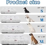 ULIGOTA Soft Dog Bed Crate Pad 75x50cm Anti Slip Waterproof Bottom view 6