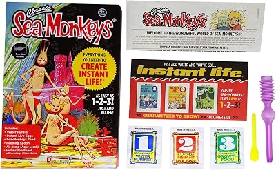 Sea Monkeys Original Instant Life Retro Pack with Eggs, Food & Purifier