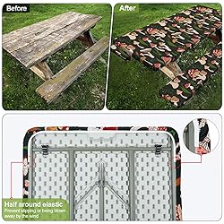Picnic Table Cover with Bench Covers Camping
