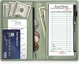 Fintie Server Book Organizer PU Leather Restaurant Guest Check Presenter Card view 1