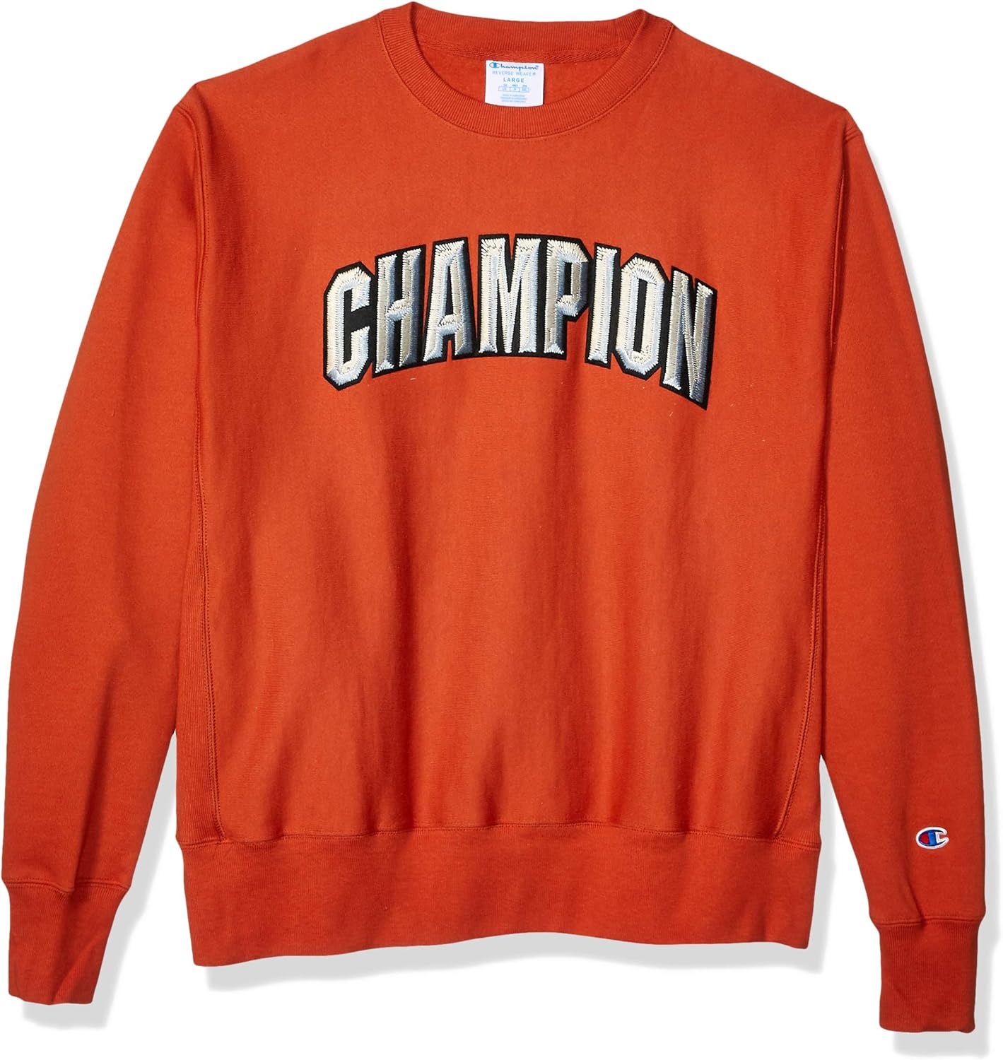 Champion LIFE Men's Reverse Weave Crew-Block Champion Arch: Clothing