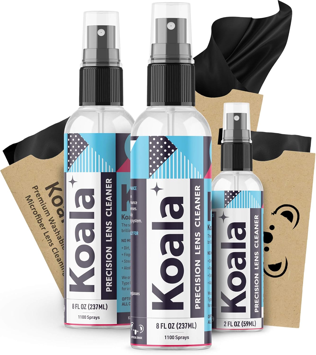 Koala Kleaner Alcohol Free Eyeglass Lens Cleaner Spray Care Kit