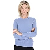 Cashmeren Women’s Basic Crewneck Sweater 100% Pure Cashmere Long Sleeve Round Neck Pullover