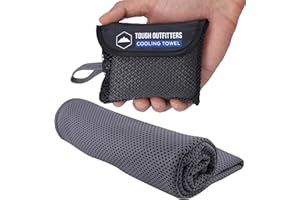 Tough Outdoors Cooling Towel - Cooling Towels for Neck & Face - Ice Wrap & Sweat Rag for Camping Gym Yoga & Sports - Workout Towel for Gym Sweat - Cool Towels for Extreme Heat