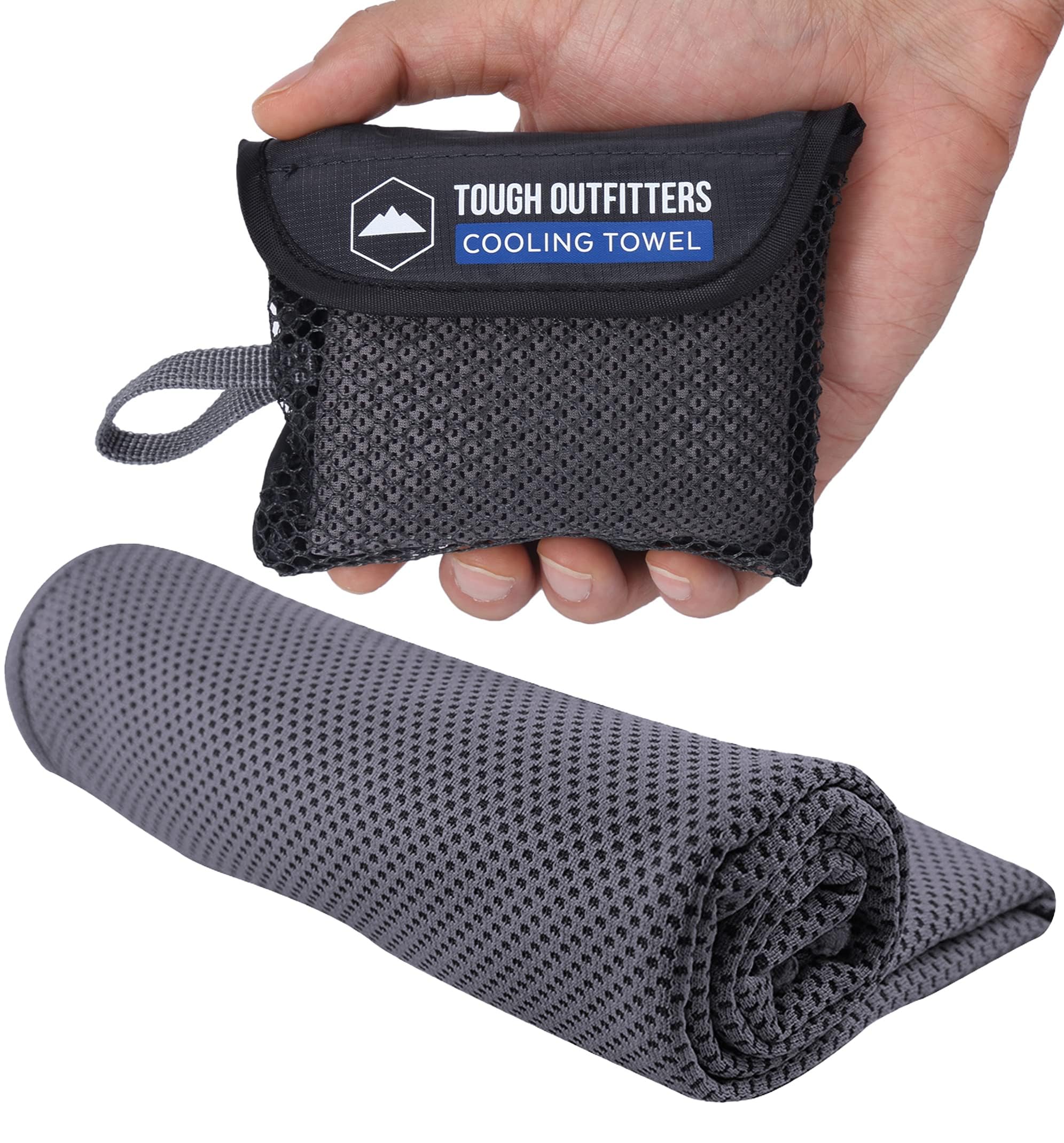 Tough Outdoors Cooling Towels - Neck and Face Towels for Summer Heat - Quick Cooling for Gym, Running, Golf, Yoga and Sports.
