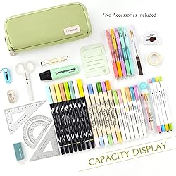 CICIMELON Large Capacity Pencil Case 3 Compartment