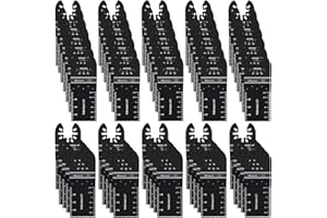 Bionso 60PCS Oscillating Tool Blade, Professional Universal Multitool Blades, Quick Release Multi Tool Blades Kits for Wood Plastics, Oscillating Saw Blades Fit Dewalt Ryobi Milwaukee Rockwell Makita