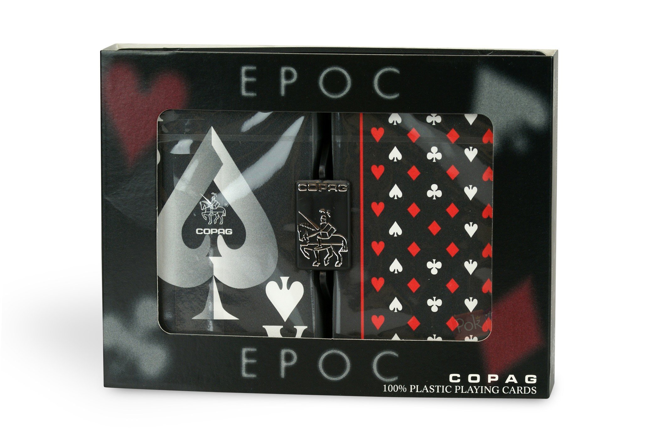 Cartamundi 100 Percent Plastic Copag EPOC Playing Cards (Pack of 2)