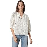 Velvet by Graham & Spencer Womens Quinn Eyelet TopBlouse