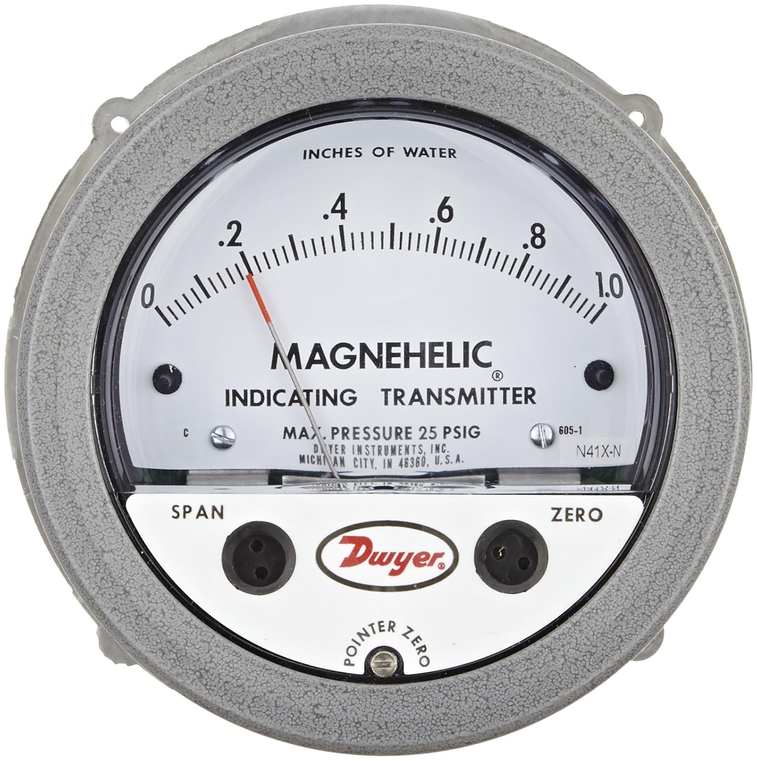 Dwyer Magnehelic Series 605 Differential Pressure Indicating