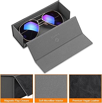 eyeglass case magnetic closure