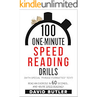 100 One-Minute Speed Reading Drills: Read an Exercise in 60 Seconds... and You're Speed Reading!! book cover