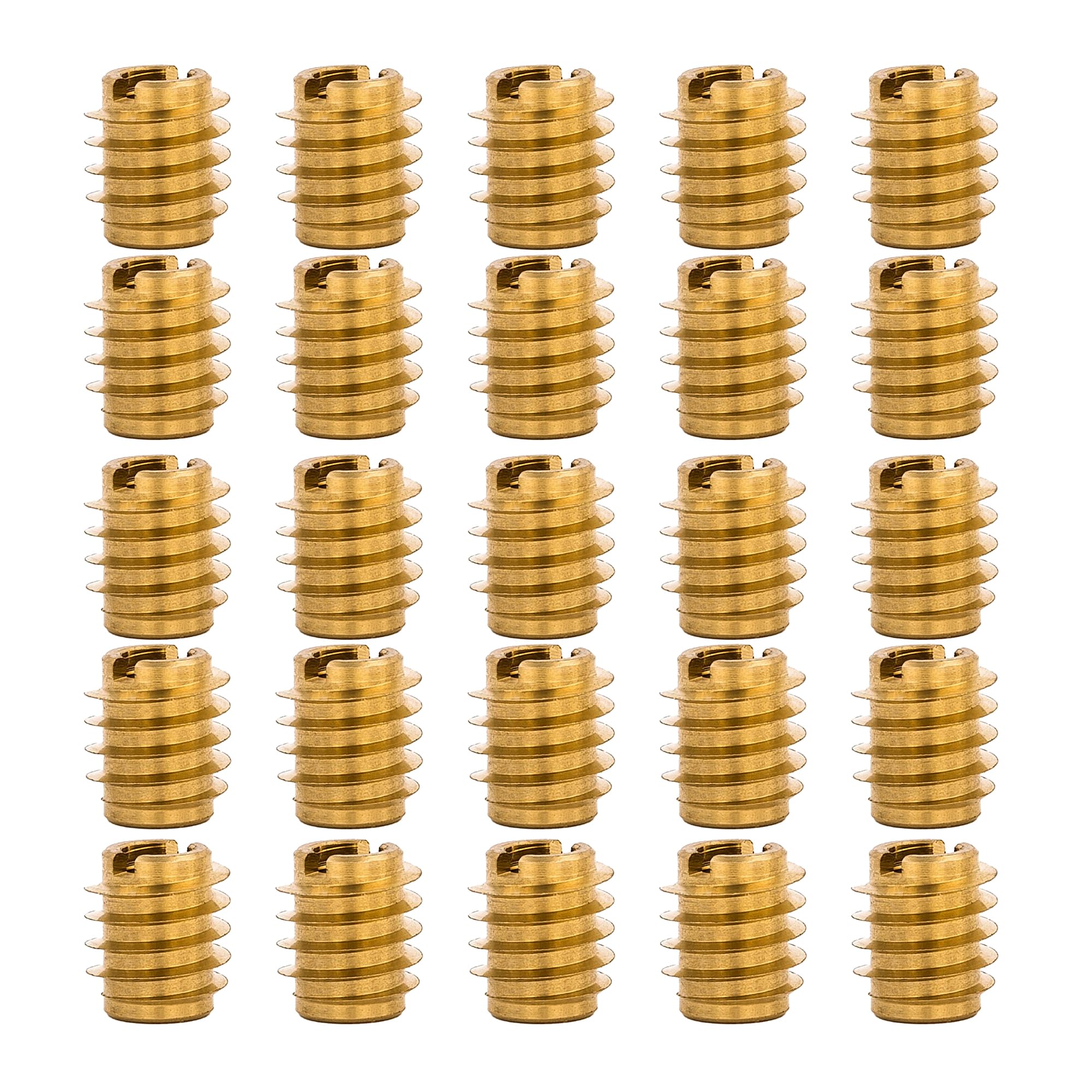 E-Z LOK Knife Threaded Insert for Hard-Wood, Brass