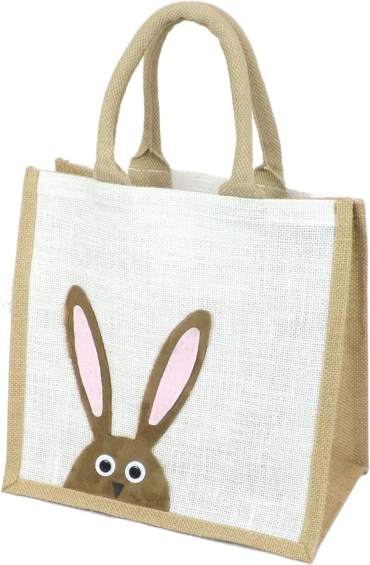 Jute Hessian Medium Animal Shopping Bag (Rabbit)
