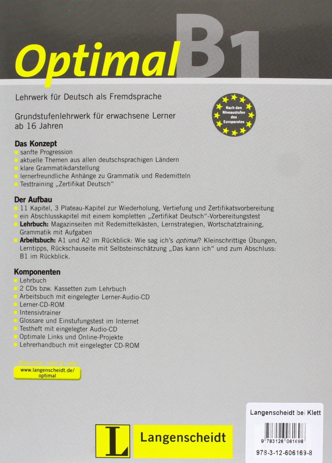 Optimal B1 Lehrwerk Fur Deutsch Als Fremdsprache Arbeitsbuch Mit Audio Cd Arbeitsbuch B1 Mit Audio Cd Amazon De Muller Martin Rusch Paul Scherling Theo Bucher