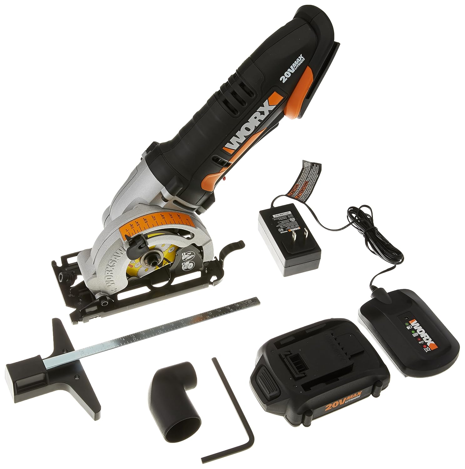 WORX WX523L 20V PowerShare 33/8" WORXSAW Compact Circular Saw eBay